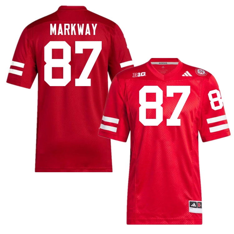 Nebraska Cornhuskers #87 Mac Markway College Football Jerseys Stitched-Scarlet